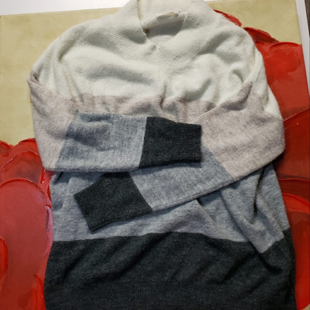 Dreamers Womens S Fluffy Pullover Sweater Striped